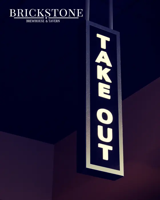 Illuminated Brickstone take out sign